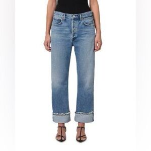 Agolde Fran Low Slung Cuff Jean in Reign size 25 (fits like 27)